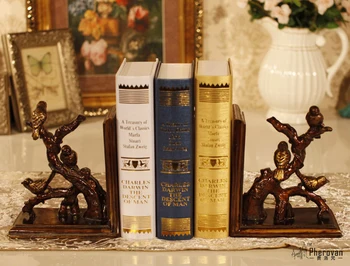 Retro stiliaus Apstatymas baldais Amerikos šalyje paukščių knygos, knygos Namų Dekoravimo Bookends sakai papuošalai papuošalai