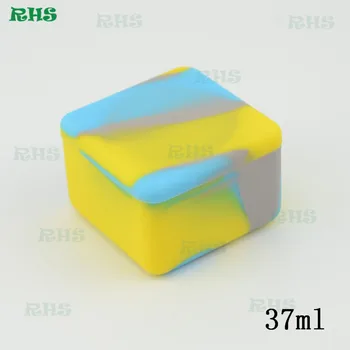 RHS gamyklos Pigiau 37ml aikštėje silikono konteinerių dab didelis silikono stiklainius stiklo vandens vamzdžiai 10vnt nemokamas pristatymas