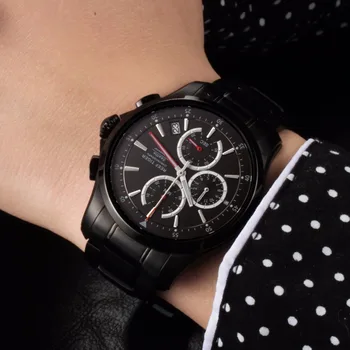 Rifas Tigras/RT Laikrodžiai Atsitiktinis Sporto Laikrodžiai Mens Super Šviesos Kvarco Chronograph Žiūrėti Laikrodžiai su Data RGA1663