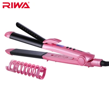 RIWA 2 In 1 Temperatūros Valdymo Stilius Įrankis Suktukai Keramikinės Plaukų tiesinimo priemonė Plaukų garbanojimo Lygintuvai, Plaukų Plaukų sukimo Žnyplės Plaukams RB-8304