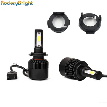 Rockeybright N2 S2 Automobilio Žibintai H7 Lemputės 72W 8000LM COB S2 Auto LED Žibintų+H7 LED Lempos, Lemputės Laikiklis, Adapteris, Laikiklis kia