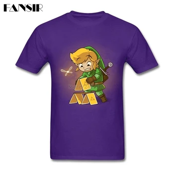 Roko Tee Marškinėliai Vyrams Legend Of Zelda Pokerio Vyrų T-shirt Užsakymą Medvilnės trumpomis Rankovėmis Grupės Drabužius Viršūnės