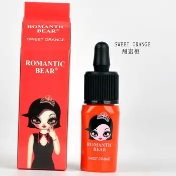 Romantiška Lokys Skysti lūpų dažai Vandeniui Ilgaamžis Lipgloss su mažmeninės pakuotės dėžutės, aukščiausios kokybės, DHL Shipping Kosmetika