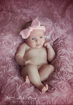 Rose antklodė Fotografijos fonas už naujagimio foto Backdrops kilimas fotostudija rožinė Satino Audinio vestuvių prop