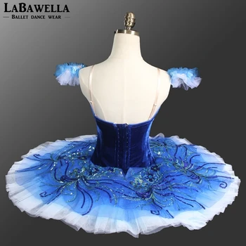 Royal blue Bird YAGP Profesionalių Baleto Competiton Tutu Moterų Clasical PancakeTutu Kostiumas DressBT8980B