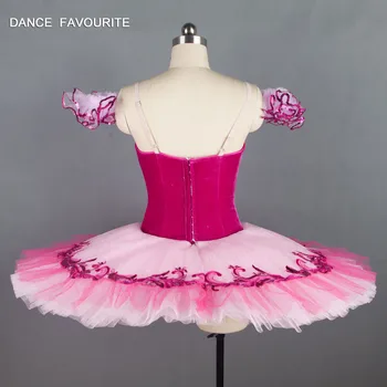 Rožės raudonos aksomo liemenė profesionalių baleto mdc Klientas dydis šokio kostiumai ballerina šokių tutu