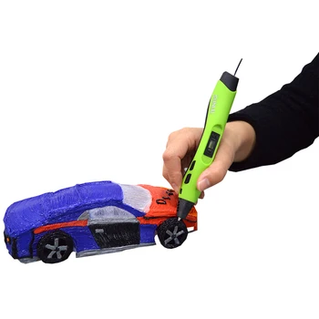 RU-SUNLU SL-300 Vaikai doodle žaislas 3D rašiklis, pasirinktinai su 22 krepšiai 5M PLA gijų ir LCD valdymo temp. vaikams saugu naudoti