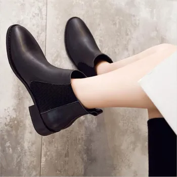 Rudenį ir žiemą, nauji odiniai batai odiniai auliniai batai ir batai su plokščiu batai Britų classic classic karšto laukinių laisvalaikio bateliai