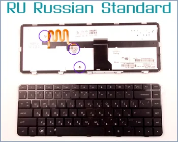 Rusijos RU Versija Klaviatūra HP Pavilion DV5-2135DX XH004UA DV5-2077CL WQ799UA DV5-2074DX WQ751UA Nešiojamas W/Apšvietimu