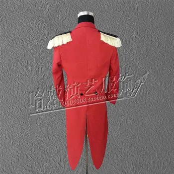 S-5XL!!Helovinas vyriški didelis metrų raudonosios uodegos MC priimančiosios drabužių vakarą dainininkas kostiumai kostiumai