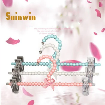 Sainwin 10vnt/daug 30cm Plastikas pearl pakaba daugiafunkcinis kelnes įrašą sustorėjimas overstretches kelnes įrašą neslidūs pakaba