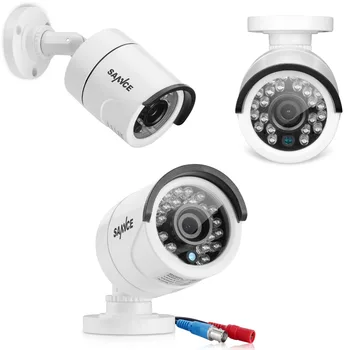 SANNCE 8CH CCTV Saugumo Sistemos HD 1080N HAINAUT DVR 4PCS 720P IR lauko VAIZDO Kameros Sistema, 8 Kanalų Vaizdo Stebėjimo Komplektas