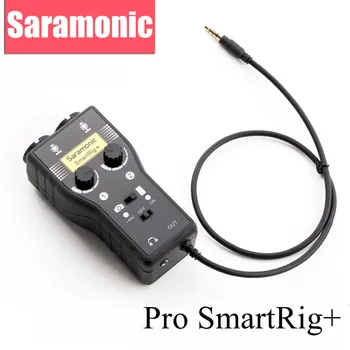Saramonic XLR/3.5 mm Profesionalus Mikrofonas Garso Maišytuvas Preamp & Gitara Sąsaja DSLR Fotoaparatas 