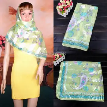 Satino viskozės, šilko polyster 100cm Aikštėje Šalikas Neckscarf sarongs skara deformuoti Hijabs sumaišyti#3675