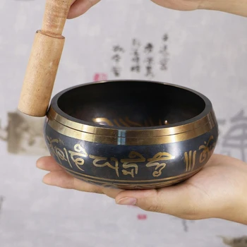 SDR Tibeto Dainavimas bowl Dubenėlį Dekoratyvinis-sienos-patiekalai, Namo Apdaila Dekoratyvinės Sienų Patiekalų Tibeto Dainavimo Dubenėlį