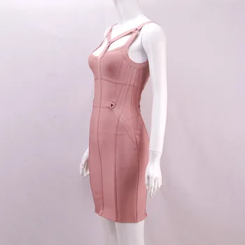 Seamyla Vasaros Suknelė Elegantiškas Moteris 2018 Naujausias Tvarstis Suknelės Seksualus Rožinis Vestidos Klubas Bodycon Naktį Iš Vakaro Suknelės, Šaliai