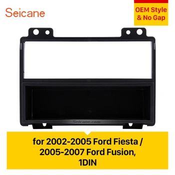 Seicane 1 Din Automobilio Radijo fascia 2002-2005 Ford Fiesta 2005-2007 M. Ford Fusion stereo prietaisų skydelio plokštė, Rėmas Mount kit Bezel