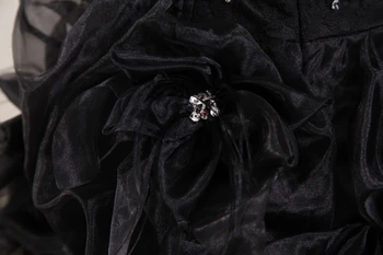Seksualus Juodos Spalvos Organza Zawalcowany Kristalų Featherl Kokteilių Suknelės 2017 Nauja Siunta Karšto Mados Trumpas Prom Dresses