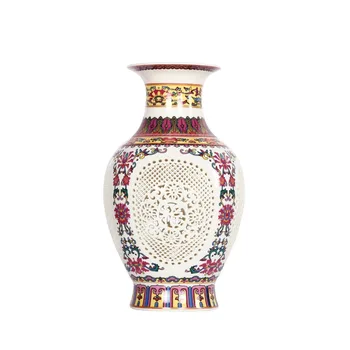 Senovinių Kinų stiliaus Rūmus Atkurti Senovės Būdų Jingdezhen Tuščiaviduriai Baltos Keramikos Vaza, Dekoruoti Gėlių Vazos