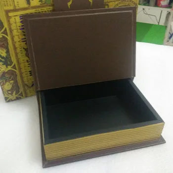 Senovinių Medinių Dekoratyvinių Knygų Saugyklų Dėžės Namų Meno Apdailos Knygos Ekrano Modelis