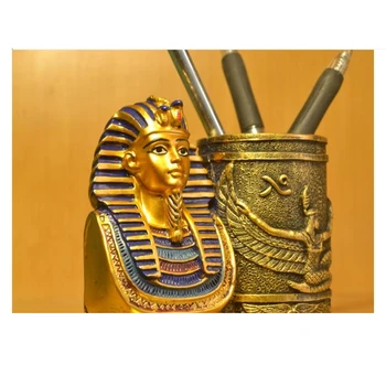 Senovės Egipto Pen Nustatyti Studijų Stalo Dekoravimas Ornamentais Dovana Faraonas Rašiklis, Tušinukas Office Statula