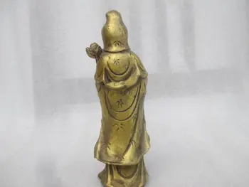 Senovės Kinijoje kolekcionuojamų sendinto vario guanyin statula bodhisatvos