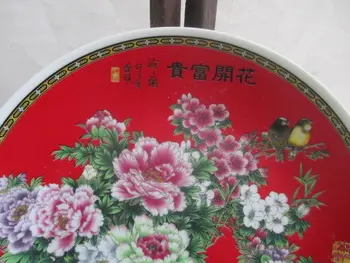 Senovės Kinų keramikos vertus, tapybos, bijūnas hibiscus gėlės valdyba