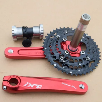 SENQI MTB dviratį apačioje crankset 10 greičio 24-32-42T Aliuminio lydinys