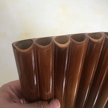 SevenAngel Rankų darbo, 22 Vamzdžiai Bambuko PanFlute Profesinės Woodwind Fleita Panpipes G pagrindiniai Muzikos Instrumentas su juoda maišą