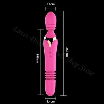 Sex shop Sexo Intelligent Heating Telescopic Stretching Swing Vibrator Dildo G Spot Massager Sex Machine Adult Sex Toy for Woman