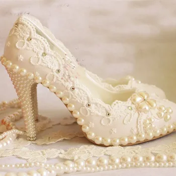 Sexy moteris vestuvių nuotakos suknelė batų mados kalnų krištolas imitacija, perlų apdaila jungiamąją platforma aukštakulnį vieną batai