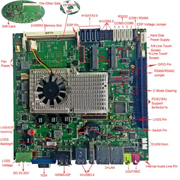 ShenZhen Ling-Jiang Aukštos kokybės I3/I5/I7 Procesorius Intel QM77 Įterptųjų Valdybos Pramonės Plokštė Su Win7 Sistema