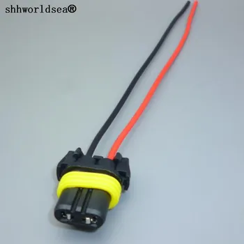 Shhworldsea 100VNT HB3 9005 lemputės lizdas led lempos pagrindo adapteriai automobilio jungties prailginimo laido 9005 HB3 plastiko kištukinis adapteris