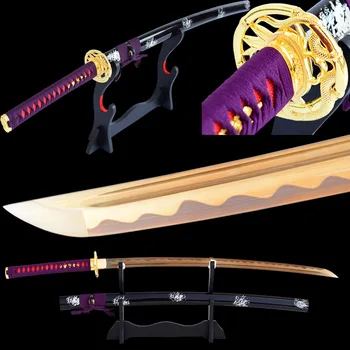 Shijian Kardai Ranka, Kūjo Aštrių Samurai Katana 1060 Anglies Plieno Full Tang Ašmenys Japonijos Mokymo Kardas Metalo Namų Dekoro
