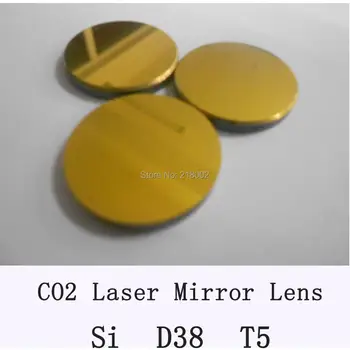 Si Co2 lazeriu veidrodis 38mm skersmens, storis 5mm,co2 lazeriu veidrodis pjovimo mašina