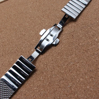 Sidabro watchband priedai mens Apyrankės mados ryklys Akių Stilius straps18mm 20mm 22mm 24mm prekės ženklo laikrodžiai juosta dirželis 2016
