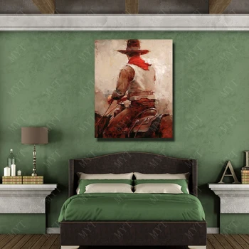 Sienos dekoruotos Drobės, Gražus Važiuoti Arklių Vyras Atgal Naftos Tapyba ant Drobės Šiuolaikinio Gyvenimo Kambario Apdaila Kinų Sienos Menas Namų Dekoro
