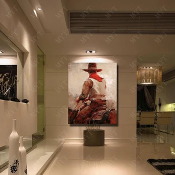 Sienos dekoruotos Drobės, Gražus Važiuoti Arklių Vyras Atgal Naftos Tapyba ant Drobės Šiuolaikinio Gyvenimo Kambario Apdaila Kinų Sienos Menas Namų Dekoro