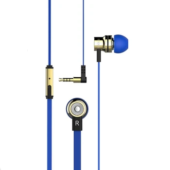 SikkiS Metalo Ausinės 3,5 mm Mikrofonas Dinaminis Triukšmo Izoliavimo Stereo in-ear Boso Garsas, nuotolinio išmaniojo telefono 