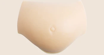 Silikono 4~5 mėnesių smėlio spalvos baltas pilvas 1500g nėščia moteris Netikrą besiūlių viršuje pilvo Silikono False pilvo už Melagingą nėštumo