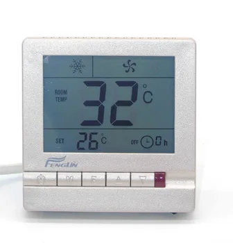 Skaitmeninis led temperatūros kontrolės jungiklis, termostatas su šampanu skydelis
