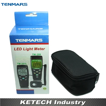Skaitmeninis LED Šviesos Matuoklis Luminometer Lux Metrų TENMARS TM201