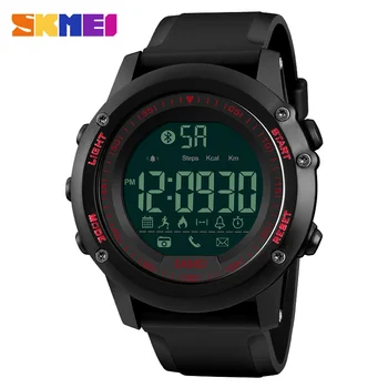 SKMEI Smart Watch Top Prabangos Skaitmeninis vyriški Laikrodžiai Vandeniui Pedometer Kalorijų Nuotolinio valdymo vaizdo Kamera, 