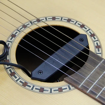 Skysonic T-902 Pjezo Humbucker Soundhole Pikapas Įrengtas Mikrofonas rinkti palietus gitaros gitaros pasiimti turėtojas