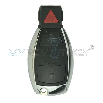 Smart Automobilių Klavišą Remote Keyless Tuščias lukštas Atveju Padengti 2 Mygtuką su Panikos Mercedes Benz IYZDC12K Remtekey Nuotolinio Klavišą 