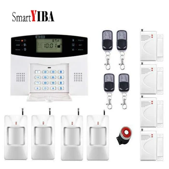 SmartYIBA Anti-theft Laidinė Sirena, Jutiklis, Detektorius Namų Smart Signalizacijos Sistema+4 nuotolinio valdymo pultai GSM SMS Signalizacijos Komplektai