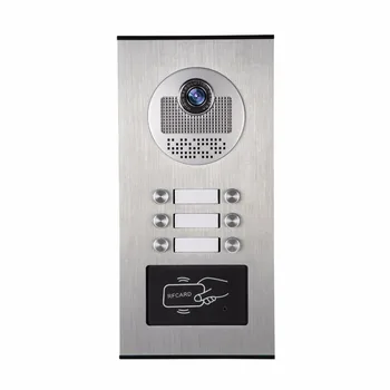 SmartYIBA Vaizdo Domofonas 4.3 Colių Vaizdo Durų Telefonu Skambinti Domofonas Sistema RFID įeigos Kontrolė-Durys Kamera 6 Vienetas Butas