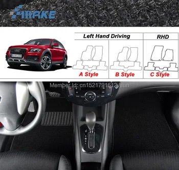 SmRKE Audi Q5 2010-2017 Automobilių Kilimėliai Kilimai Individualų neleidžiančioms slysti Hydrophil Pluošto Priekinės & Galinis Pilnas Komplektas LHD RHD