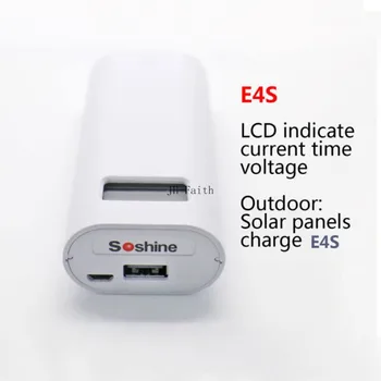 Soshine E4S 18650 LCD USB automobilinis Įkroviklis 18650 Powerbanks 