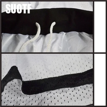 SOUTF Remti akių siuvinėjimo krepšinio drabužiai juodi šortai krepšinio chauncey krepšinio šortai vince carter jersey